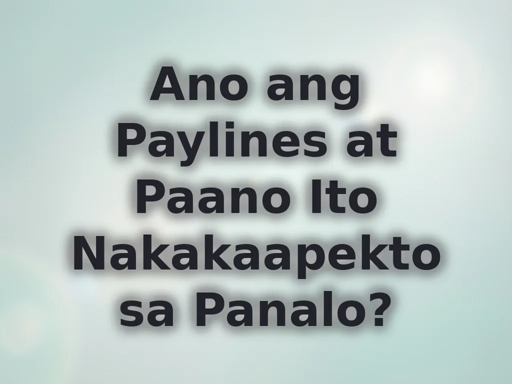 Paylines guide
